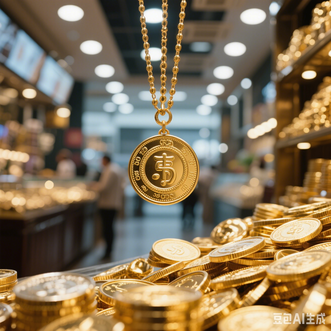 Illustration of gold market trading and analysis