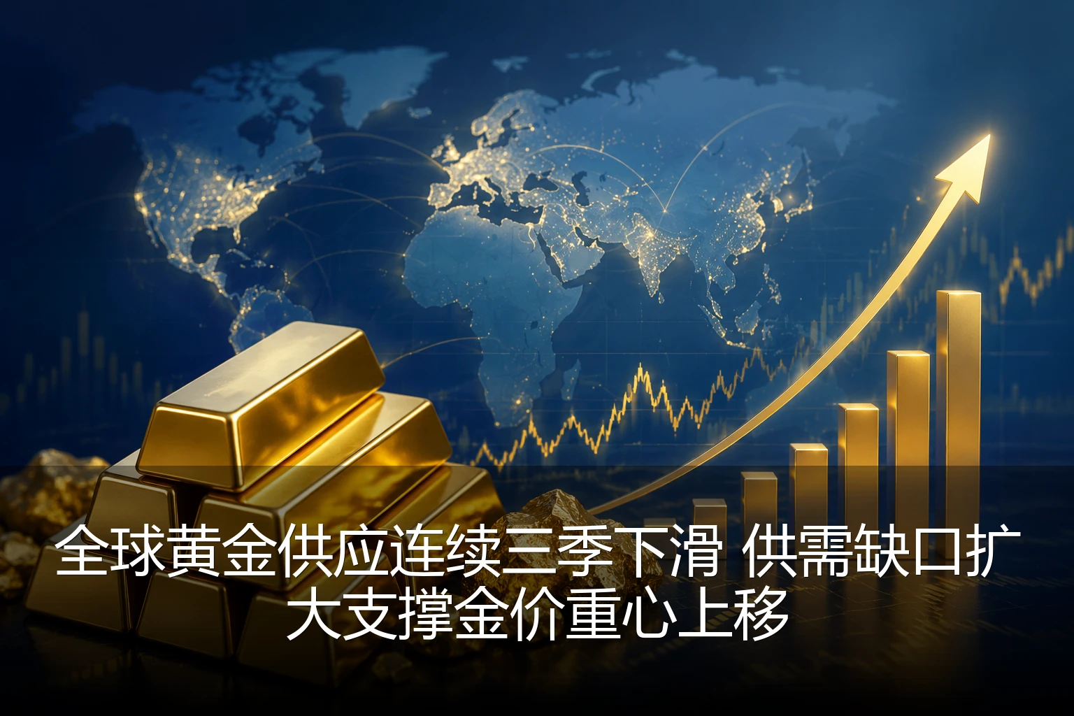 全球黄金供应连续三季下滑 供需缺口扩大支撑金价重心上移