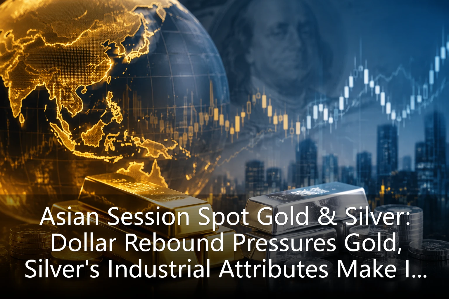 Asian Session Spot Gold & Silver: Dollar Rebound Pressures Gold, Silver's Industrial Attributes Make It Resilient