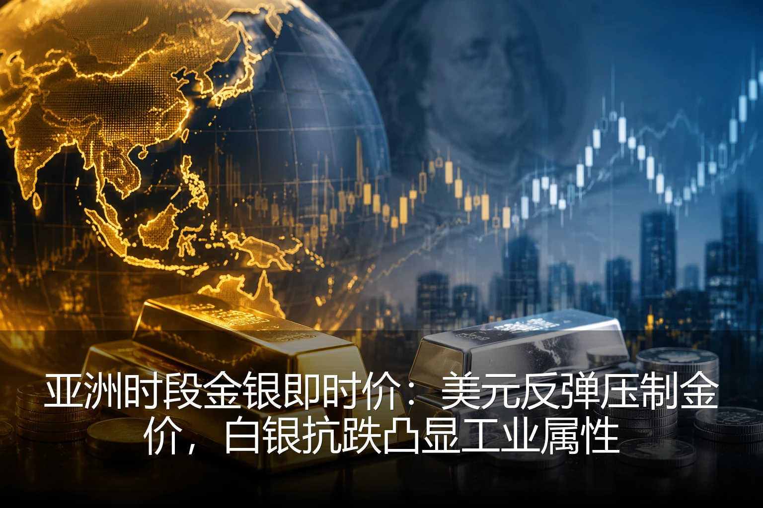亚洲时段金银即时价：美元反弹压制金价，白银抗跌凸显工业属性