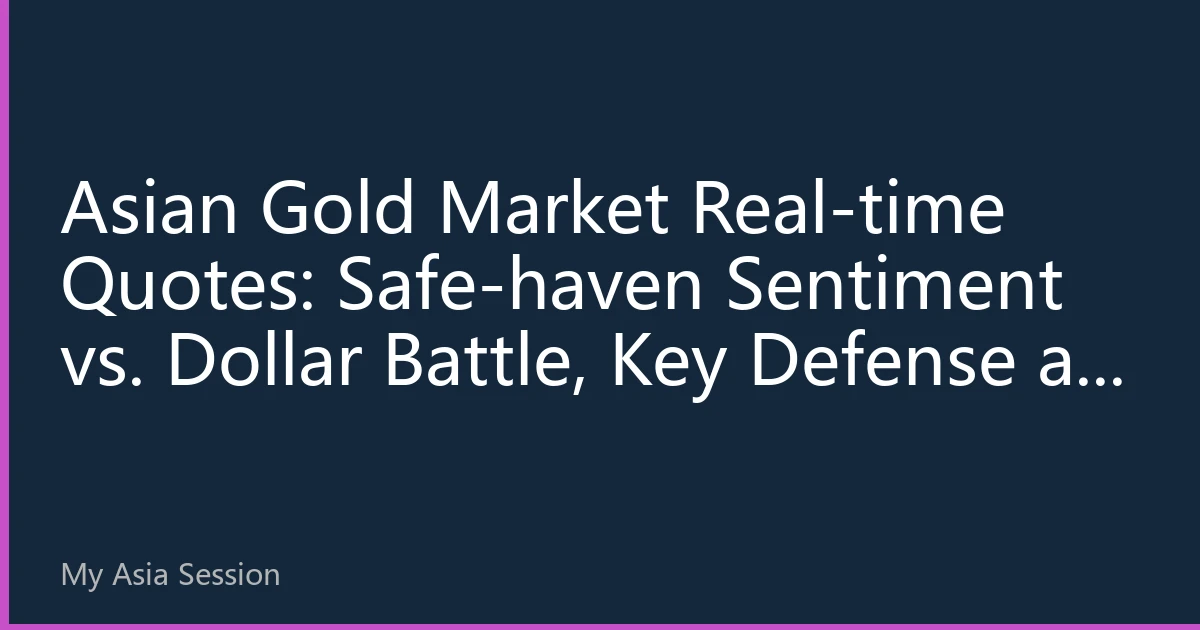 Asian Gold Market Real-time Quotes: Safe-haven Sentiment vs. Dollar Battle, Key Defense at 4300 Level