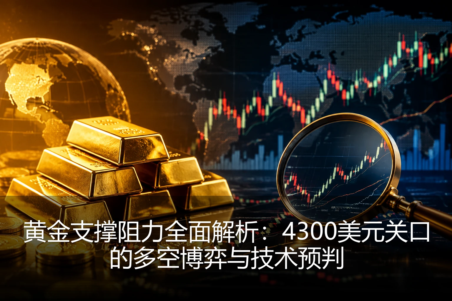 黄金支撑阻力全面解析：4300美元关口的多空博弈与技术预判